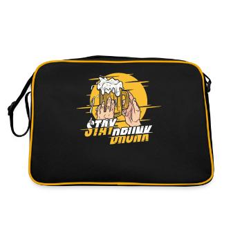 Amateurs de bière Cool - Sac Retro - noir/or - Dos