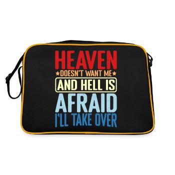 Le ciel ne veut pas de moi et l’enfer a peur 2 - Sac Retro - noir/or - Dos