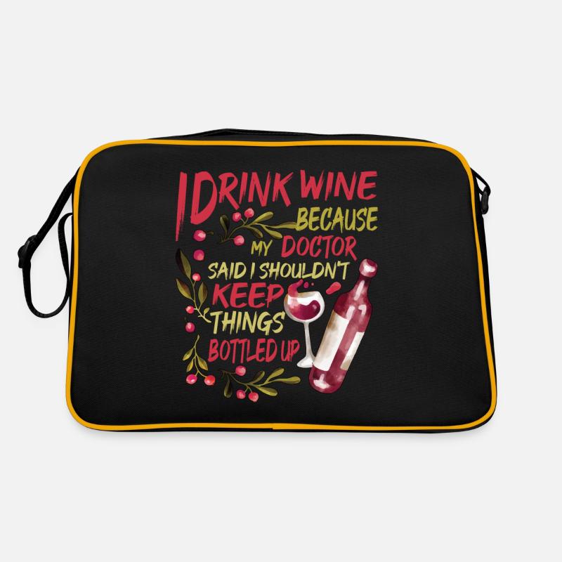 My Doctor Said I Shouldn't Keep Things Bottled Up2 Retro Tasche