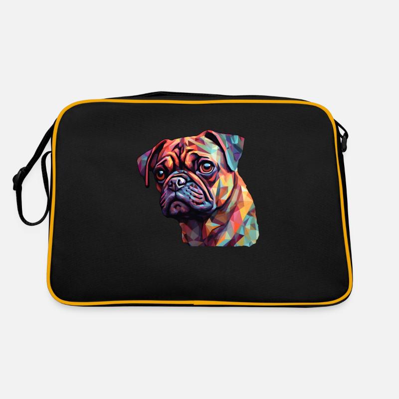 Pug Polygon Retro Bag