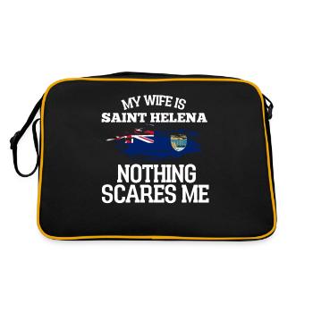 Saint Helena - Retro Tasche - Schwarz/Gold - Hinten