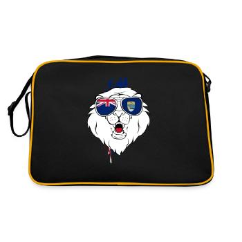 Saint Helena - Retro Tasche - Schwarz/Gold - Hinten