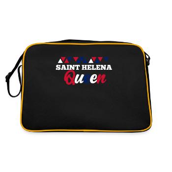Saint Helena - Retro Tasche - Schwarz/Gold - Hinten