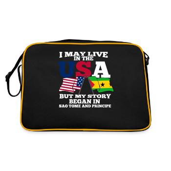 São Tomé - Sac Retro - noir/or - Dos