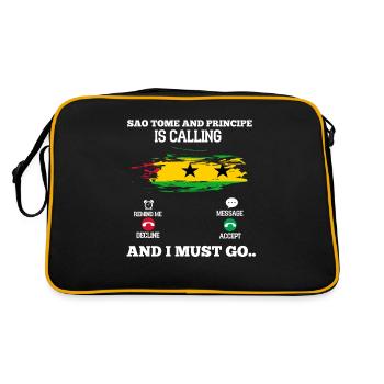 São Tomé - Sac Retro - noir/or - Dos