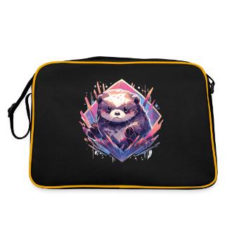 Loutre de mer Loutre Loutre Loutre Loutre Animaux reproducteurs - Sac Retro - noir/or - Dos