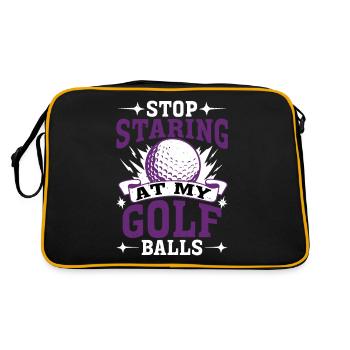 Arrêtez de regarder mes balles de golf 2 - Sac Retro - noir/or - Dos