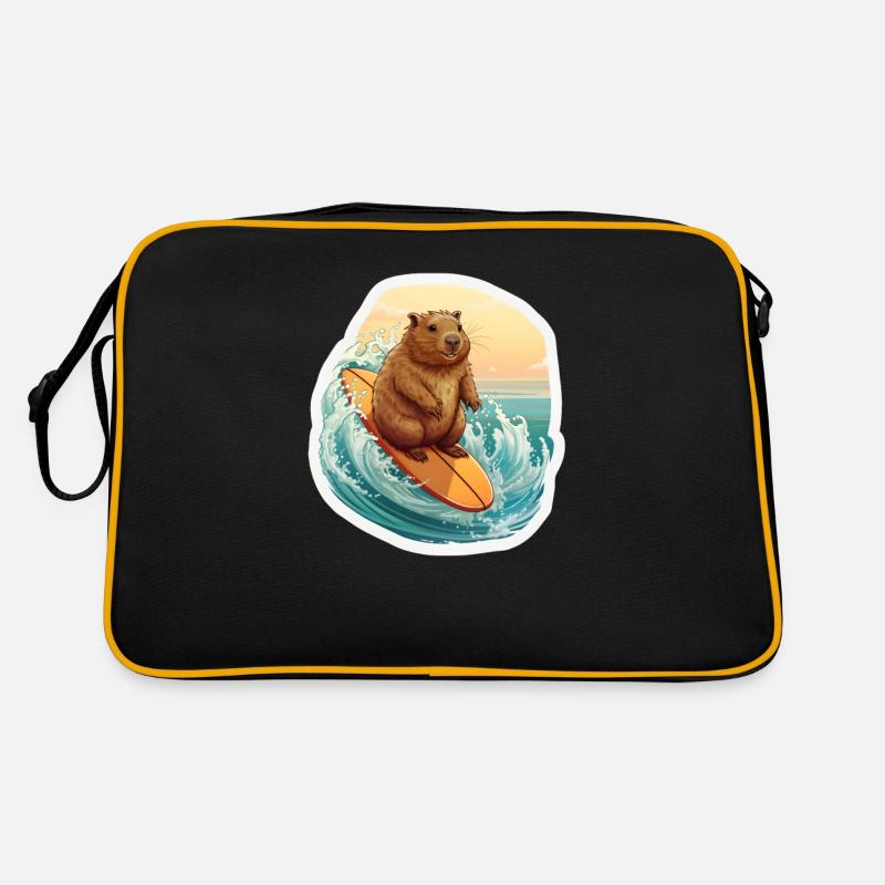 Capybara Surfeur Sac Retro
