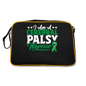 I Am A Cerebral Palsy Warrior Cerebral Palsy - Retro Bag - black/gold - Back