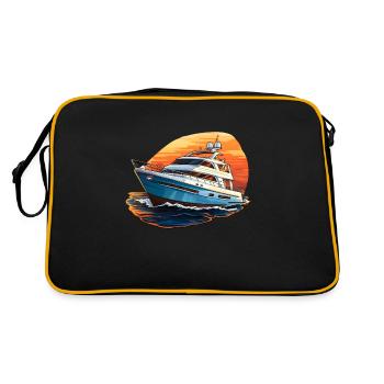 Yacht boat - Sac Retro - noir/or - Dos