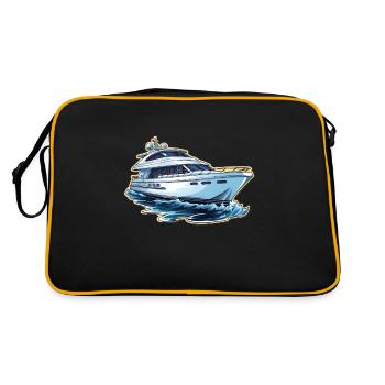 Yacht Motorboat - Retro Bag - black/gold - Back