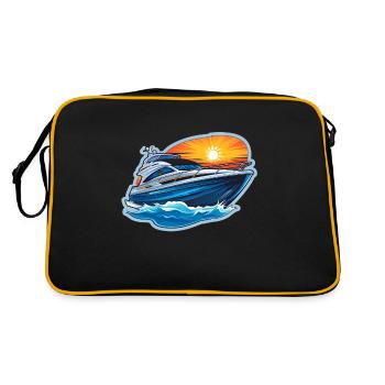 Yacht boat - Retro Bag - black/gold - Back