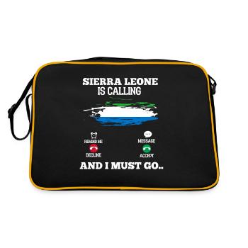 Sierra Leone - Sac Retro - noir/or - Dos