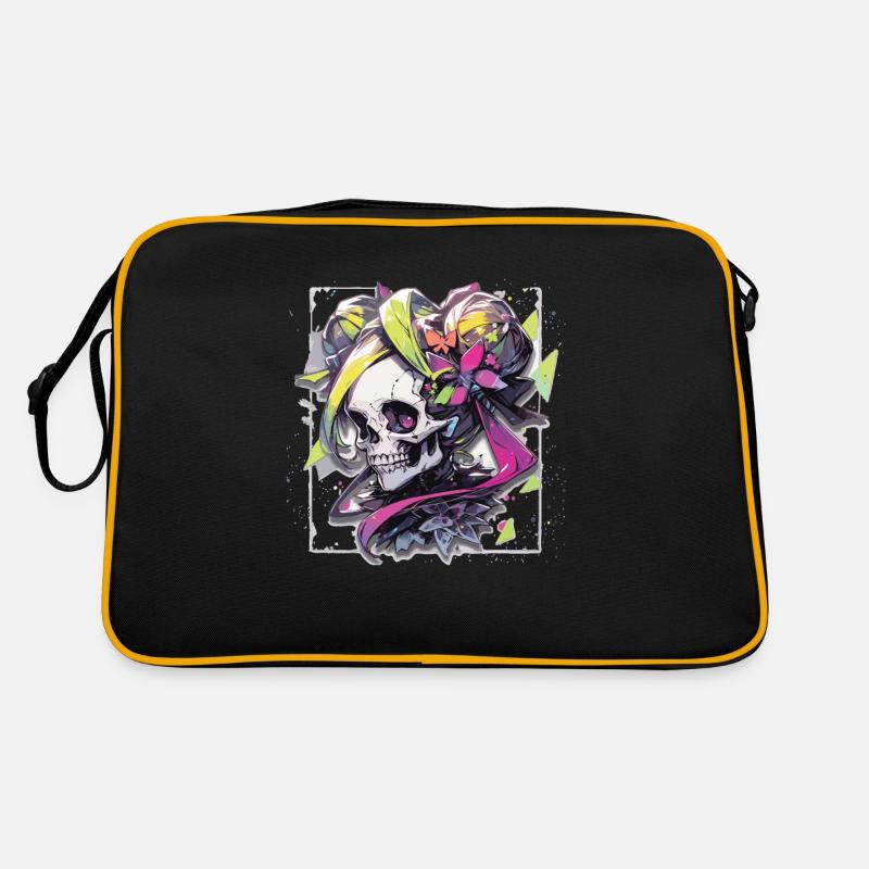 Skull Skull Skull Skeleton Bone Retro Bag