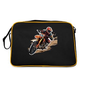Motocross - Sac Retro - noir/or - Dos
