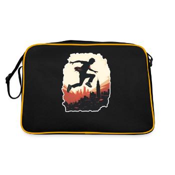 Parkour Freerunning - Retro Bag - black/gold - Back