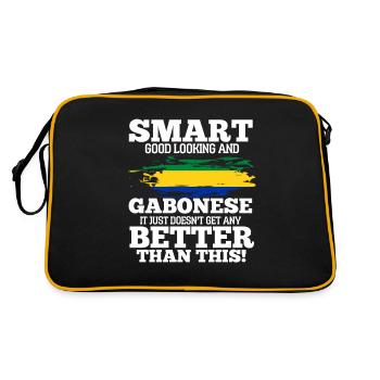 Gabon - Retro Bag - black/gold - Back