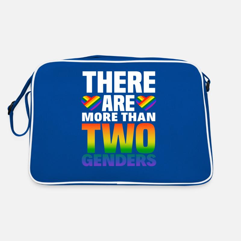 LGBTQ Plus de deux genres Queer Diverse Sac Retro