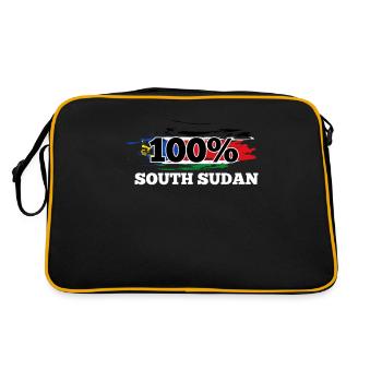 Soudan du Sud - Sac Retro - noir/or - Dos