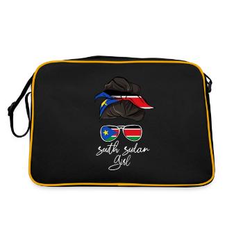 Soudan du Sud - Sac Retro - noir/or - Dos