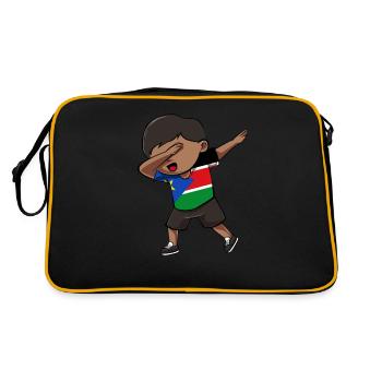 Soudan du Sud - Sac Retro - noir/or - Dos