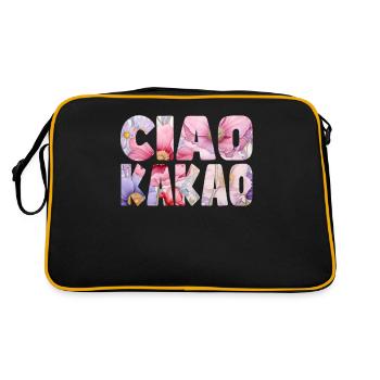Ciao Cocoa Floral Pattern - Retro Bag - black/gold - Back