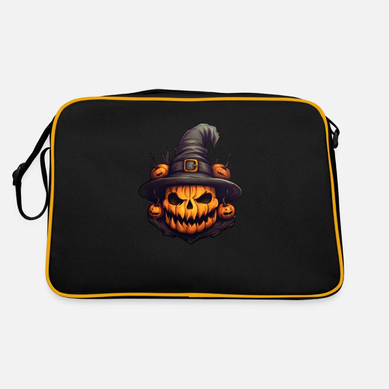 Sorcière à la citrouille Halloween Sac Retro