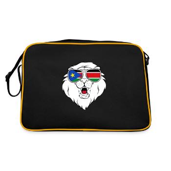 Soudan du Sud - Sac Retro - noir/or - Dos
