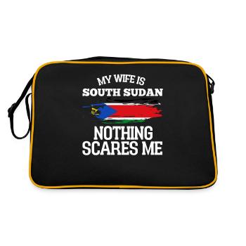 Soudan du Sud - Sac Retro - noir/or - Dos