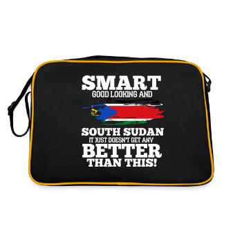 Soudan du Sud - Sac Retro - noir/or - Dos