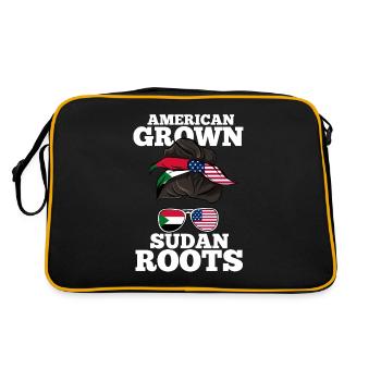 Soudan - Sac Retro - noir/or - Dos