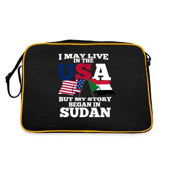 Soudan - Sac Retro - noir/or - Dos