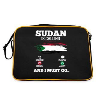 Soudan - Sac Retro - noir/or - Dos