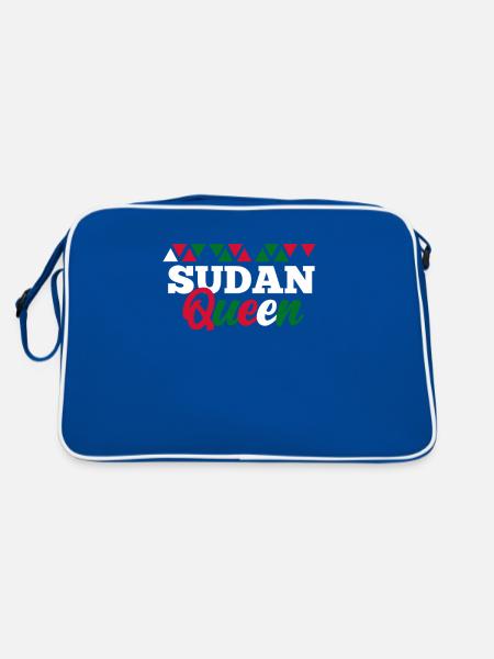 Soudan - Sac Retro - bleu/blanc - Dos