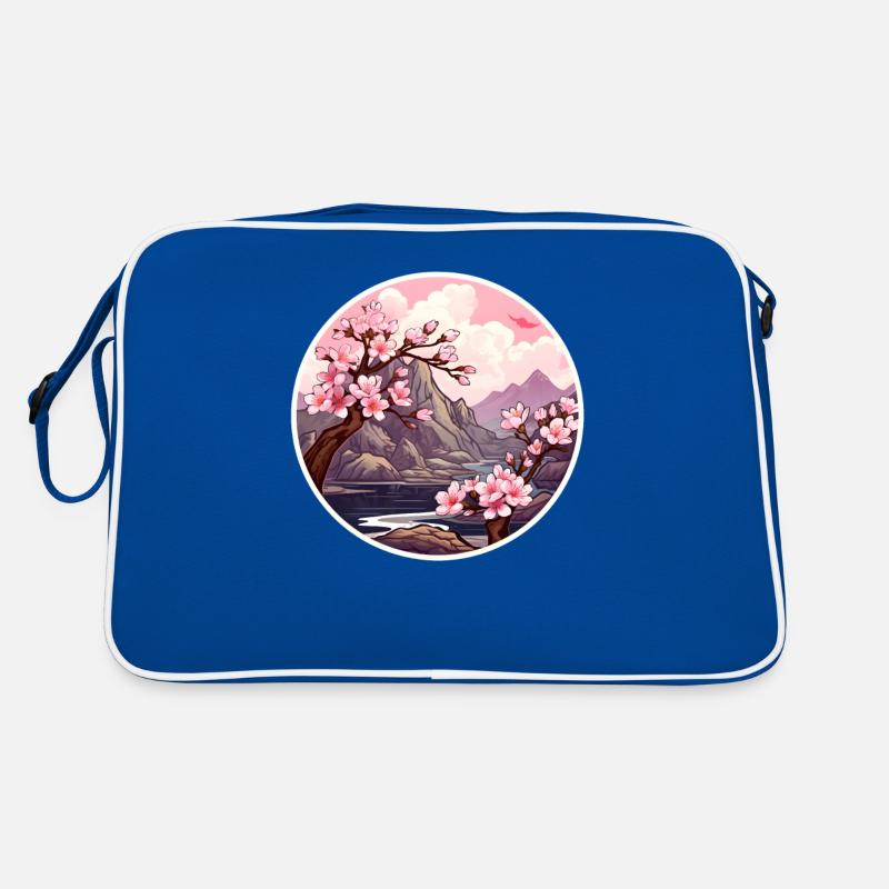 Cherry blossom tree Retro Bag