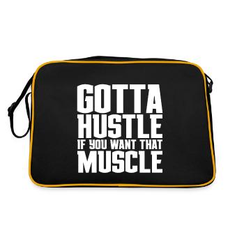 Je dois vous bousculer si vous voulez ce muscle - Sac Retro - noir/or - Dos