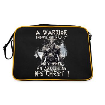 Viking warrior shirt Wahallas warrior - Retro Bag - black/gold - Back