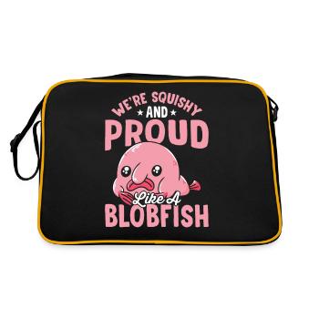 Proud as a Blobfish Owner Blobfishes - Retro Bag - black/gold - Back