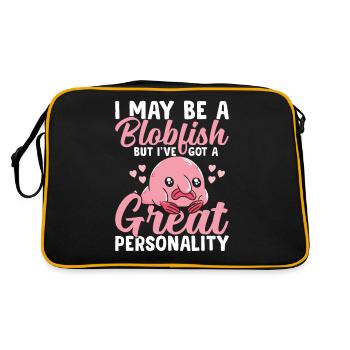 I can be a blobfish owner Blobfishes - Retro Bag - black/gold - Back