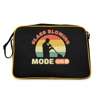Glassblowing Mode On Glassblower Glass Blowing - Retro Bag - black/gold - Back