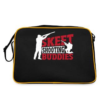 Skeet Shooting Buddies Skeet Shooter Clay Target - Sac Retro - noir/or - Dos