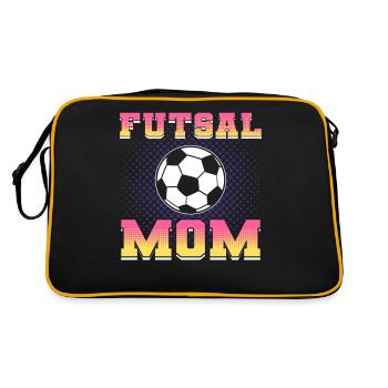 Futsal Mom Futsal Hallenfußball - Retro Tasche - Schwarz/Gold - Hinten