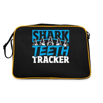 Shark Teeth Tracker Shark Teeth Collector Fossil - Retro Bag - black/gold - Back