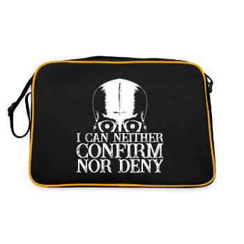 I Can Neither Confirm Nor Deny 2 - Retro Tasche - Schwarz/Gold - Hinten