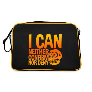 Je ne peux ni confirmer ni infirmer 4 - Sac Retro - noir/or - Dos