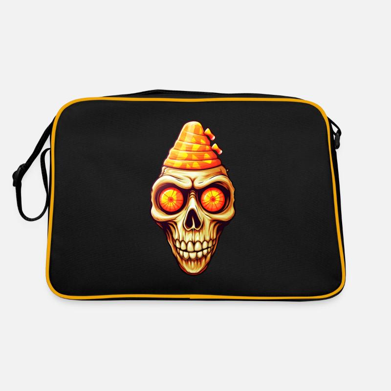 Candy Corn Totenkopf Retro Tasche