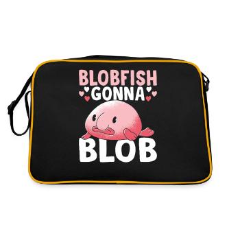 Blobfish going to Blob Blobfishes Owners - Retro Bag - black/gold - Back