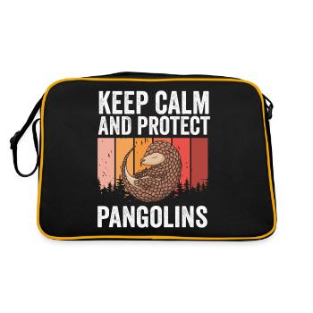 Protect pangolin owners - Retro Bag - black/gold - Back