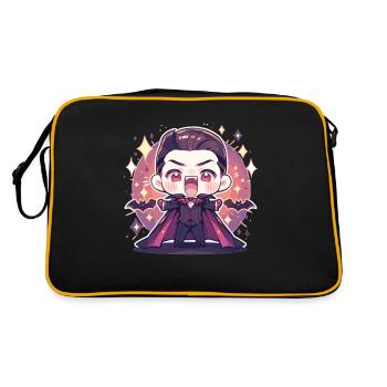 Vampire - Retro Bag - black/gold - Back