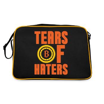 Les larmes de crypto-monnaie de Haters Mining du marché boursier - Sac Retro - noir/or - Dos
